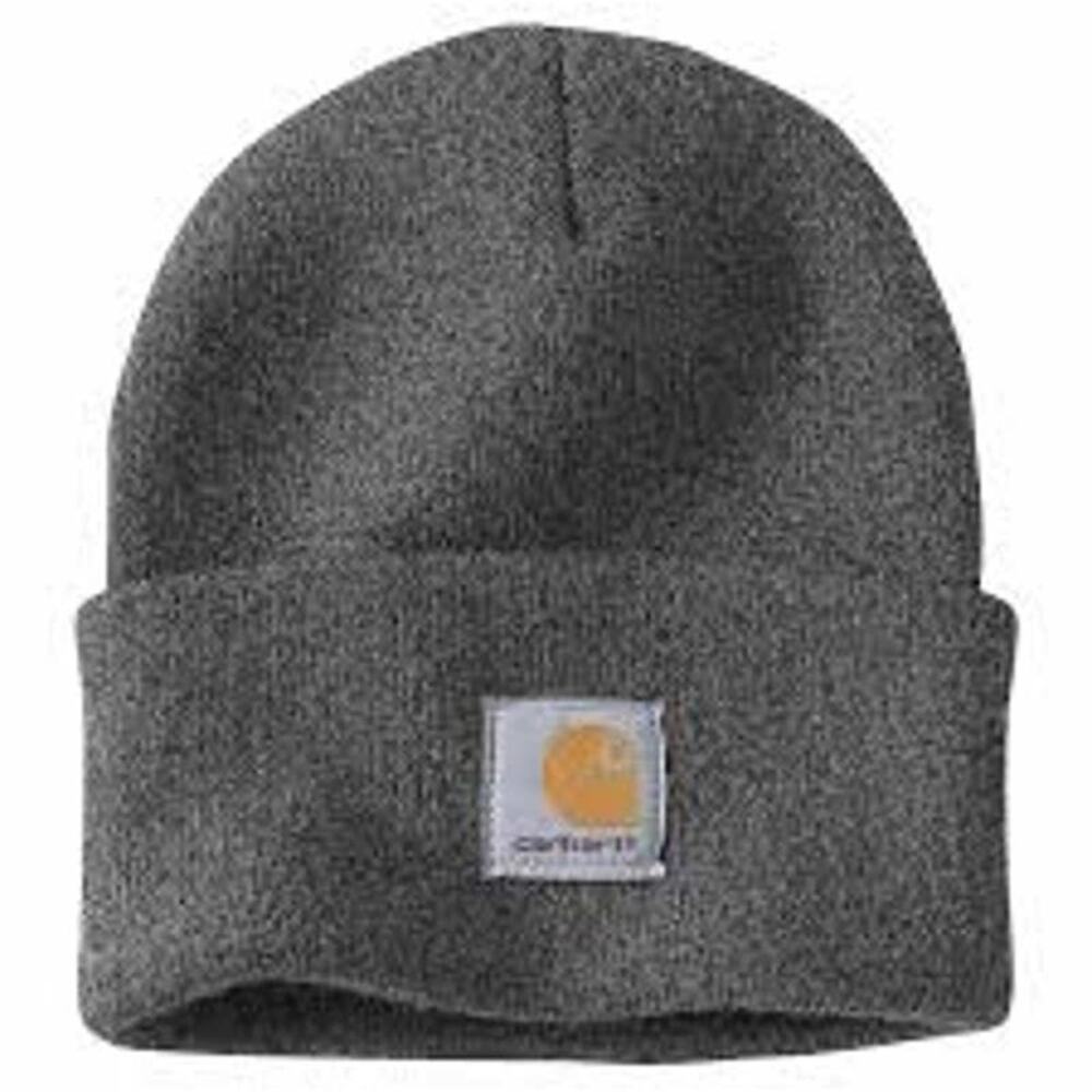 Carhartt Men's Knit Cuffed Beanie A18 - Charcoal Coal Winter Hat